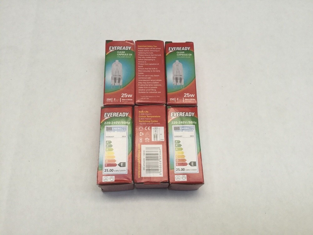 6-Pack Westinghouse 615 Pyro Oven Halogen Light Bulbs WVEP615S 944031688 for Efficient Cooking & Baking