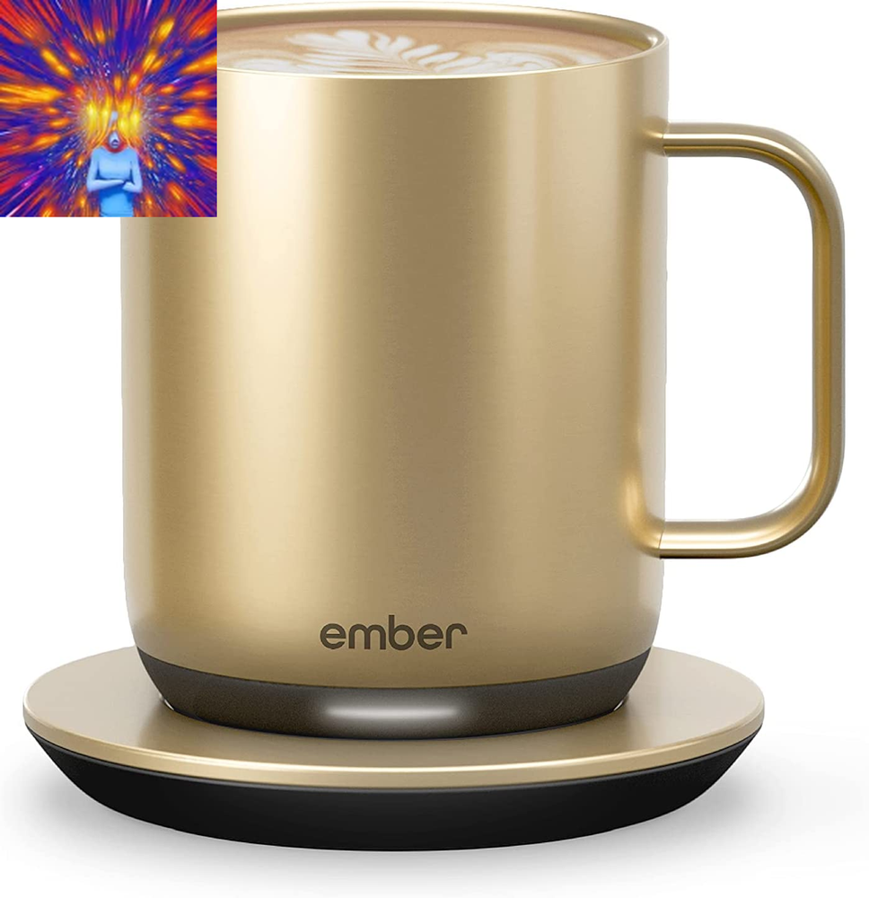 Temperature Control Smart Mug 2, 10 Oz, App-Controlled Heated Coffee Mug with 80