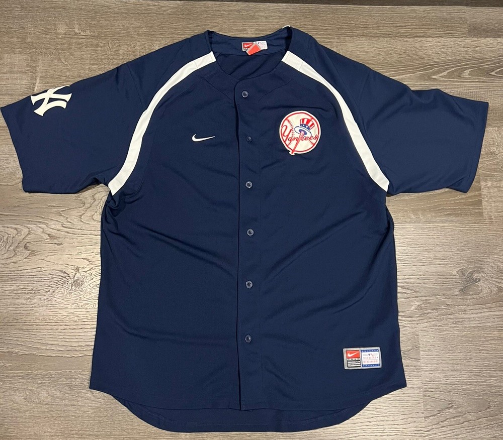Team Nike New York Yankees Jersey Button Up Size XL, Excellent Condition