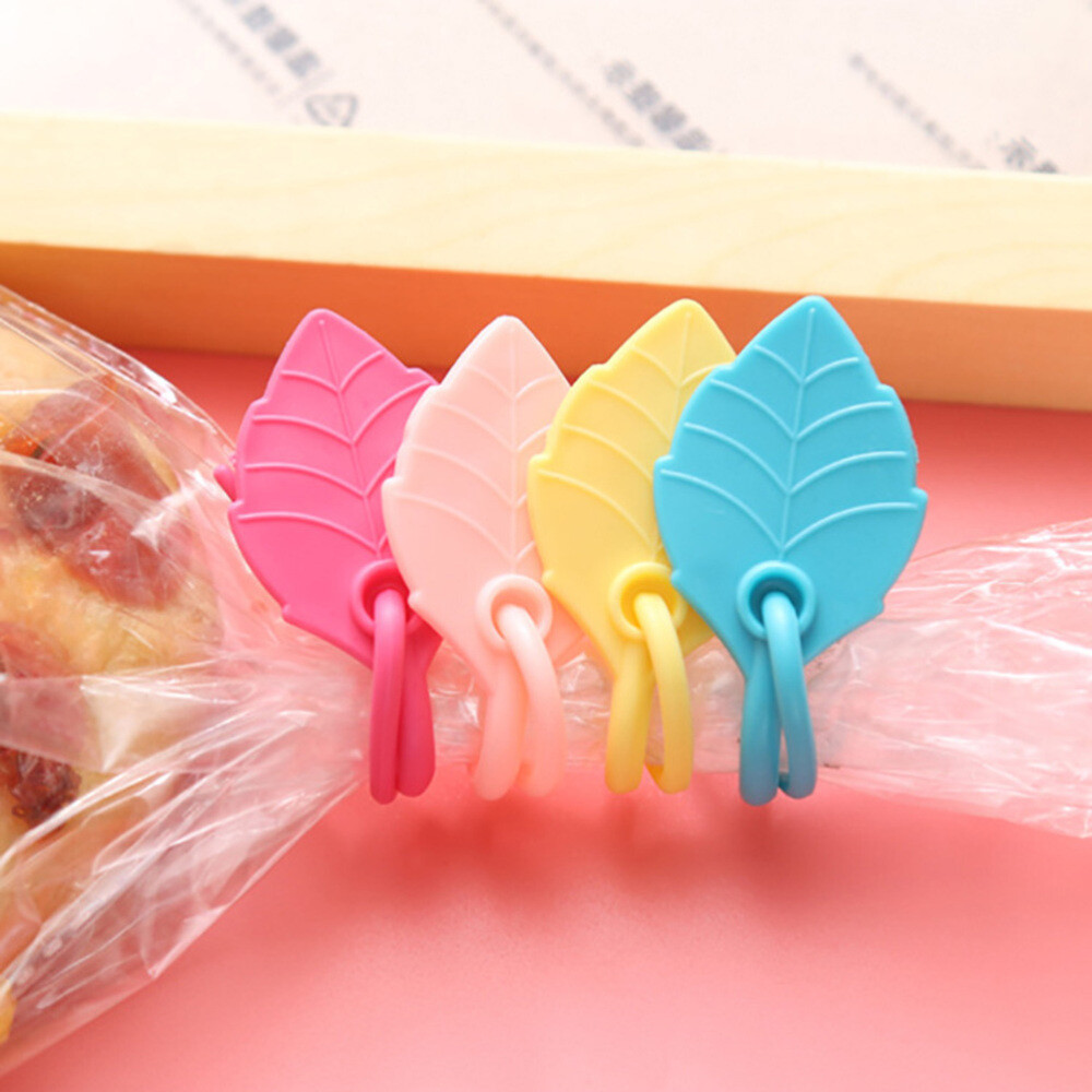 10 Pcs Silicone Ties Reusable Cable Clips Bag Clip Food Sealing Clip