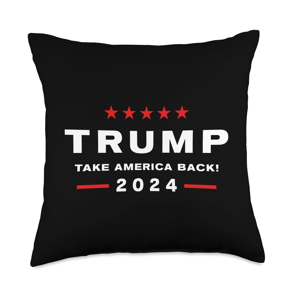Donald Trump 2024 Take America Back Election - The Return Throw Pillow