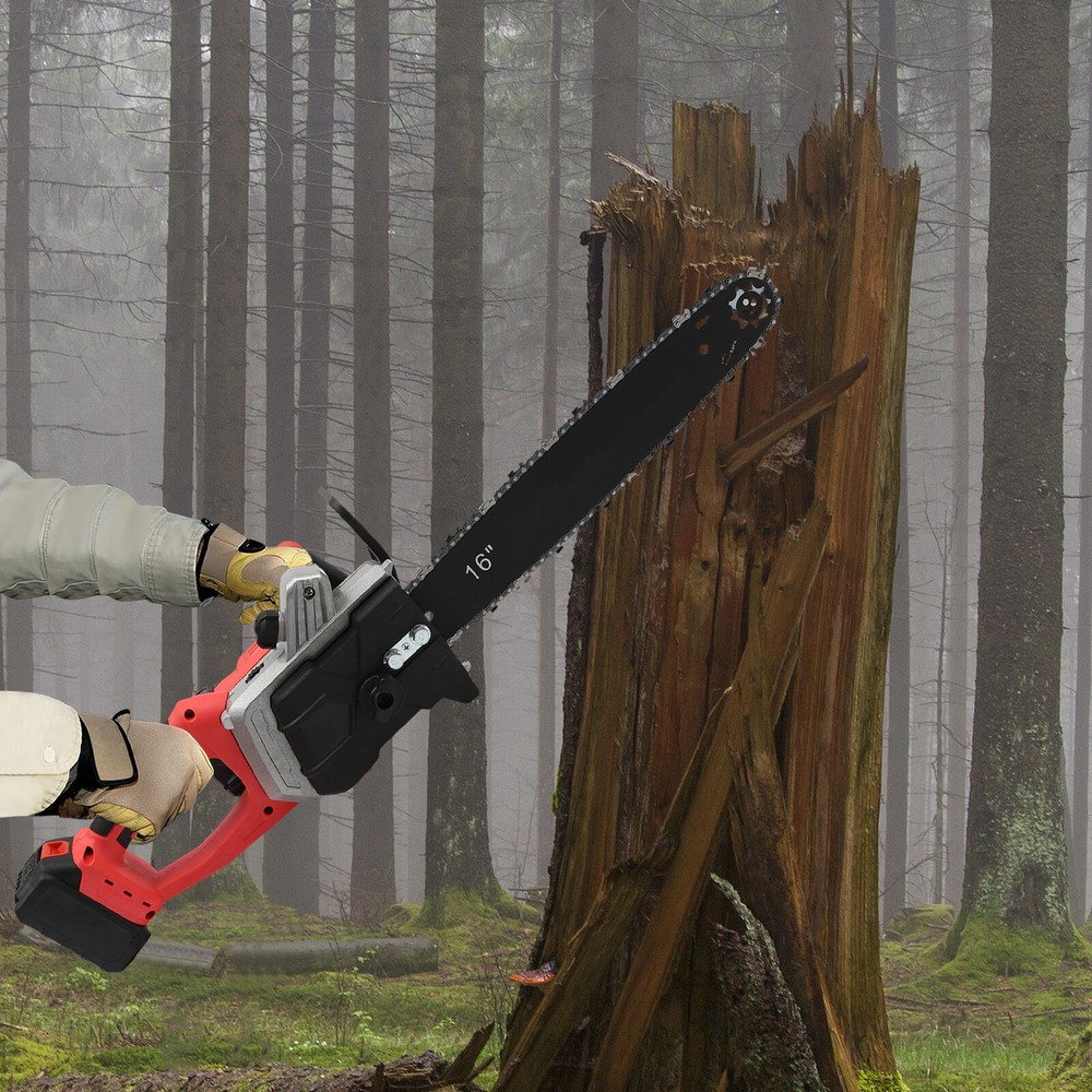 16-Inch Cordless Brushless Chainsaw for Wood Cutting and Trimming