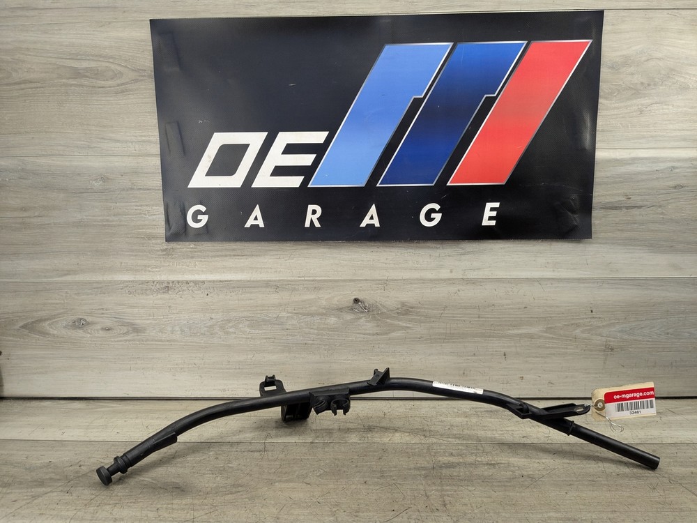 09-13 OEM BMW E70 X5 Diesel Engine M57Y Oil Dipstick w Guide Tube Pipe Line Hose