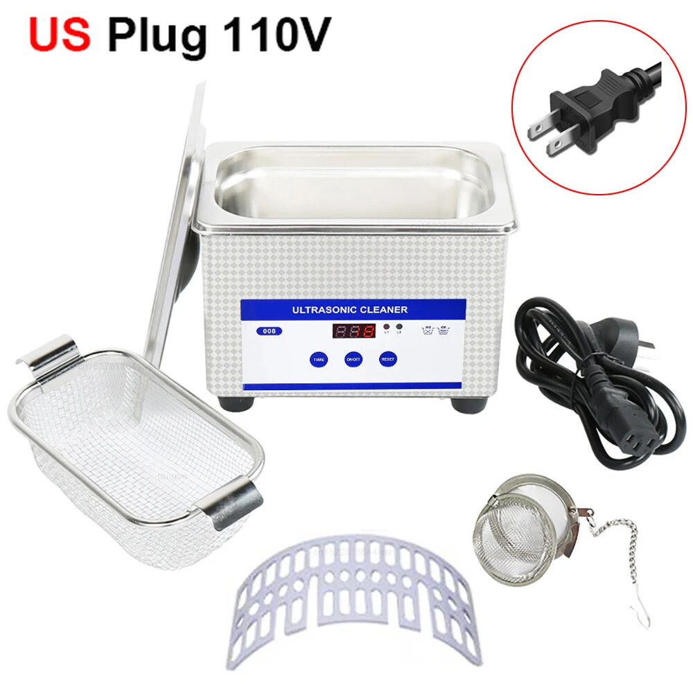 Ultrasonic Cleaner for Glasses Jewelry 800ml Washing Bath