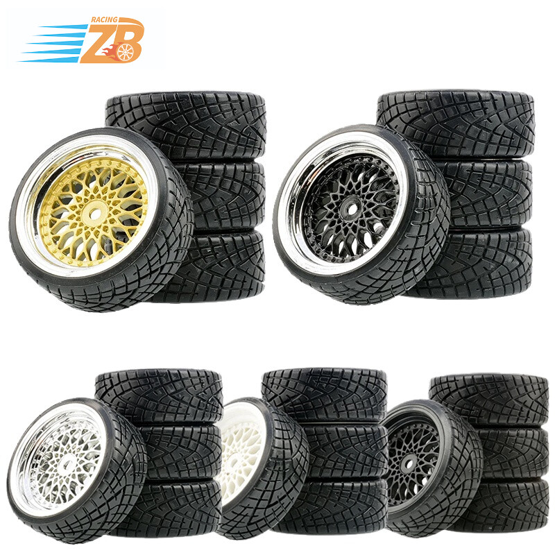 1:10 RC Drift Wheels 12mm Hex Drift Wheels and Tires for HSP Redcat HPI Tamiya