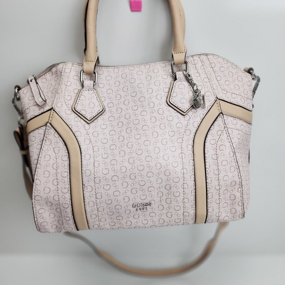 GUESS Averell Signature Crossbody Satchel Handbag Dome Purse Shoulder Bag