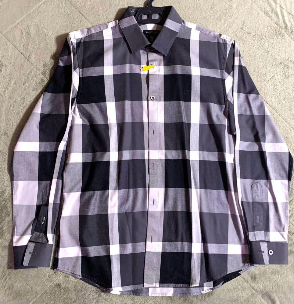 Burberry Black Label CRESTBRIDGE check shirt F/S from Japan