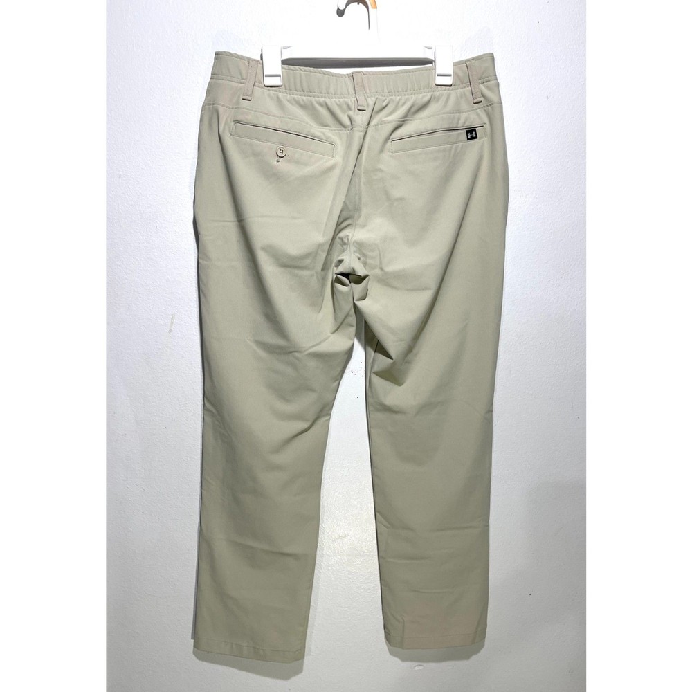 Under Armour mens golf performance pants activewear black logo size 38
