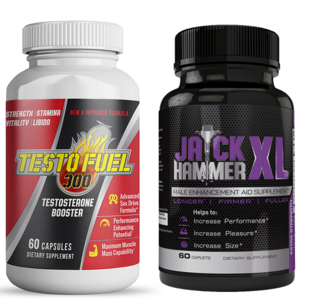 CYBER MONDAY SALE Testosterone Booster Stack Jackhammer XL / Testofuel 300-image