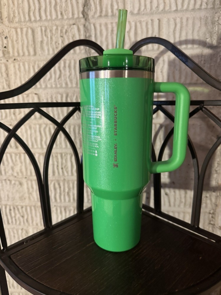 Stanley x Starbucks Limited Edition Pearl Green Shimmer 40oz Tumbler NEW Target