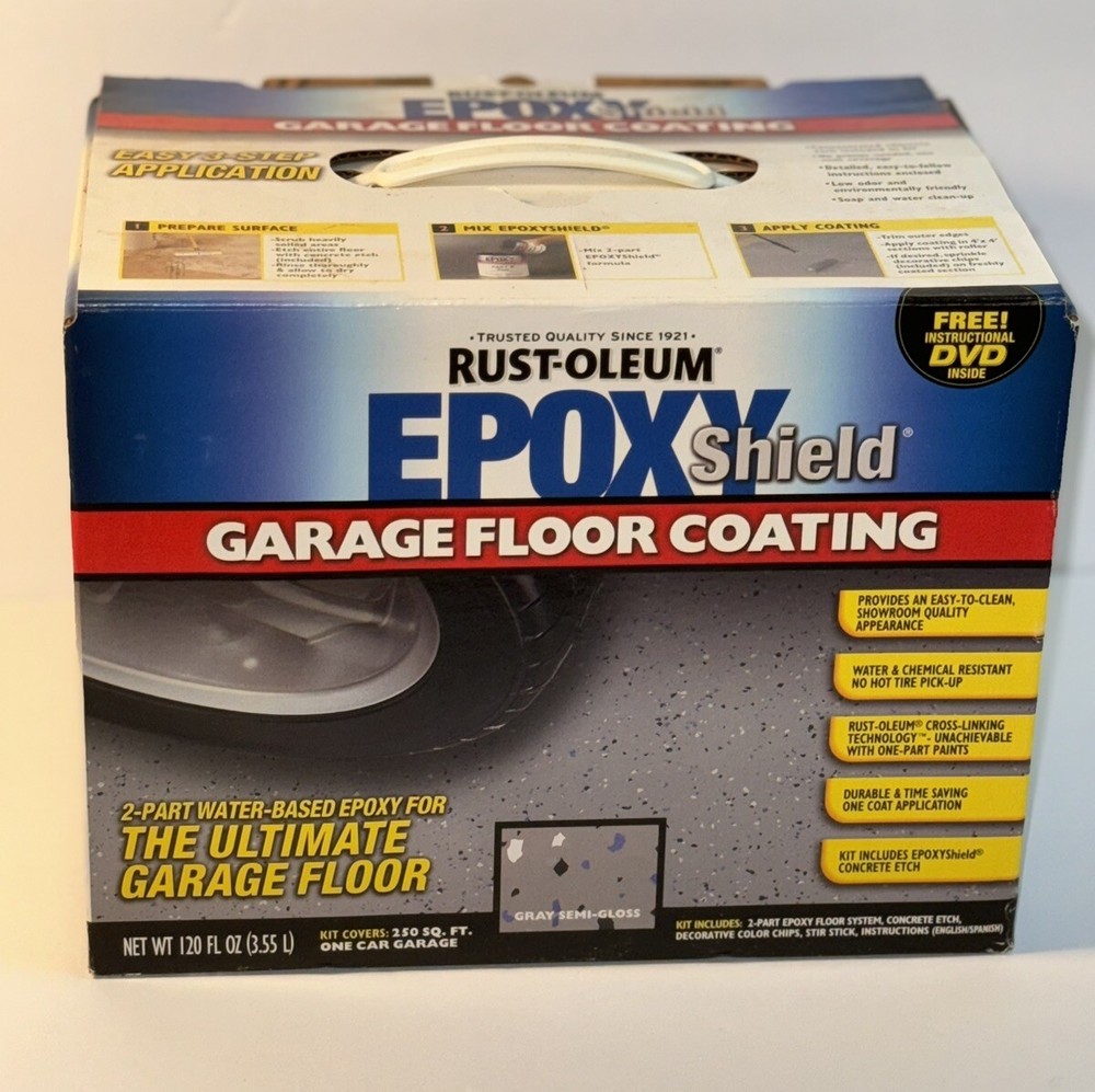 Epoxy Resin Garage Floor Kit, Gray