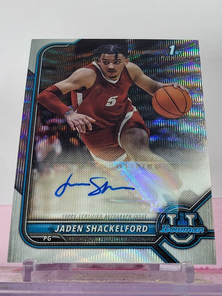 Jaden Shackelford ALABAMA 2022 1st Bowman U #BCPA-JSH /199 Auto Basketball Card
