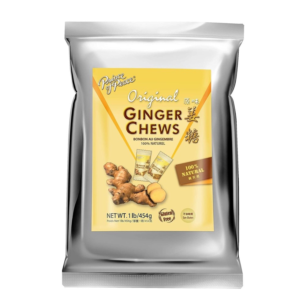 Prince of Peace Original Ginger Chews 1 lb Natural Candied Ginger Candy  