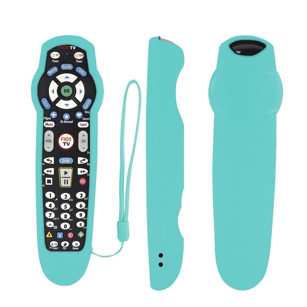 Luminous Blue Protective Silicone Remote Case for Verizon FiOS 2-Device-in-1 ...