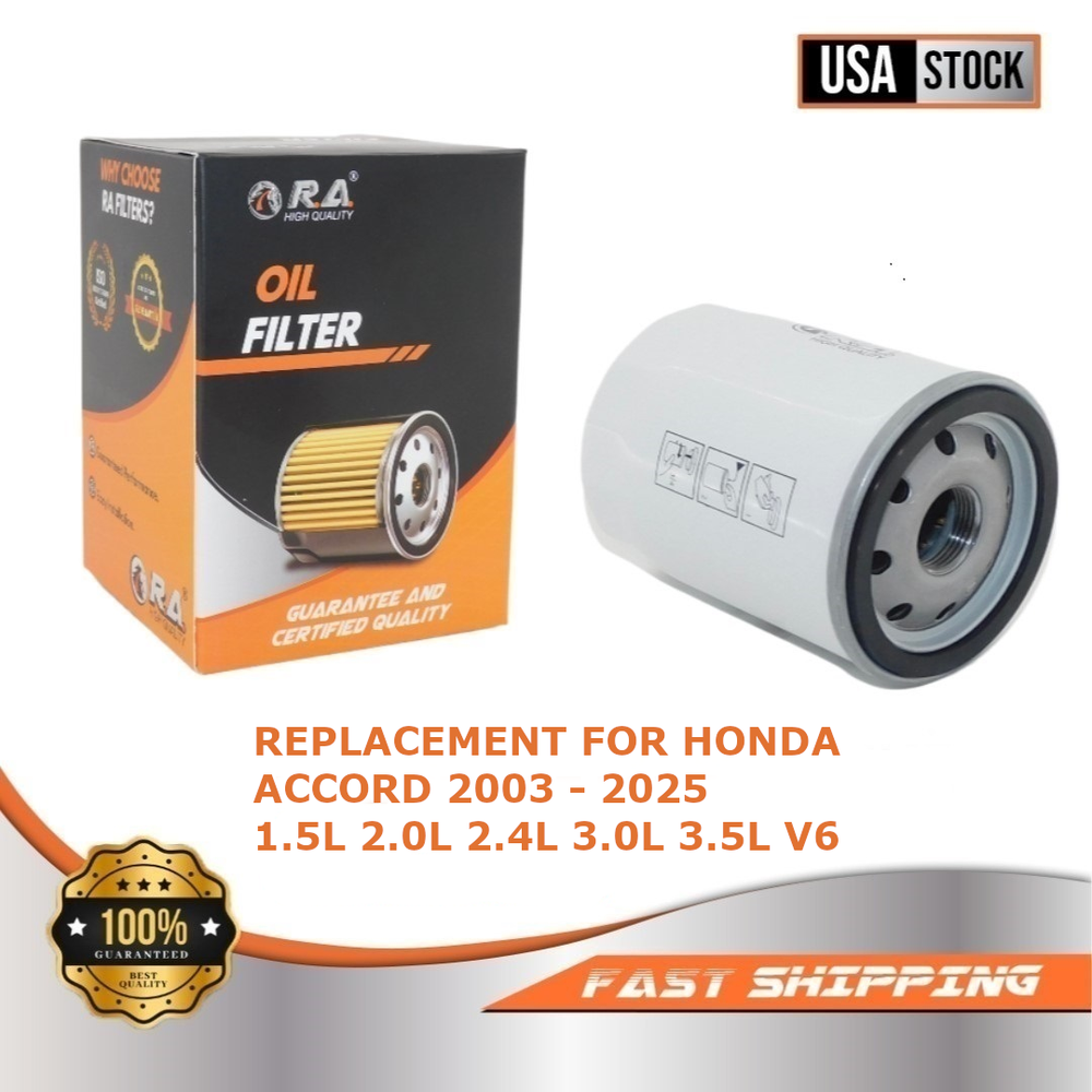 7317 Engine Oil Filter for HONDA ACCORD 2003 - 2025 1.5L 2.0L 2.4L 3.0L 3.5L V6