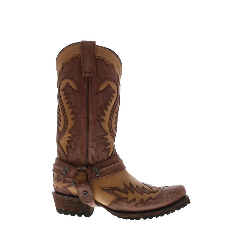 Stetson Outlaw Lug 12-020-6224-3849 TA Mens Brown Cowboy Western Boots