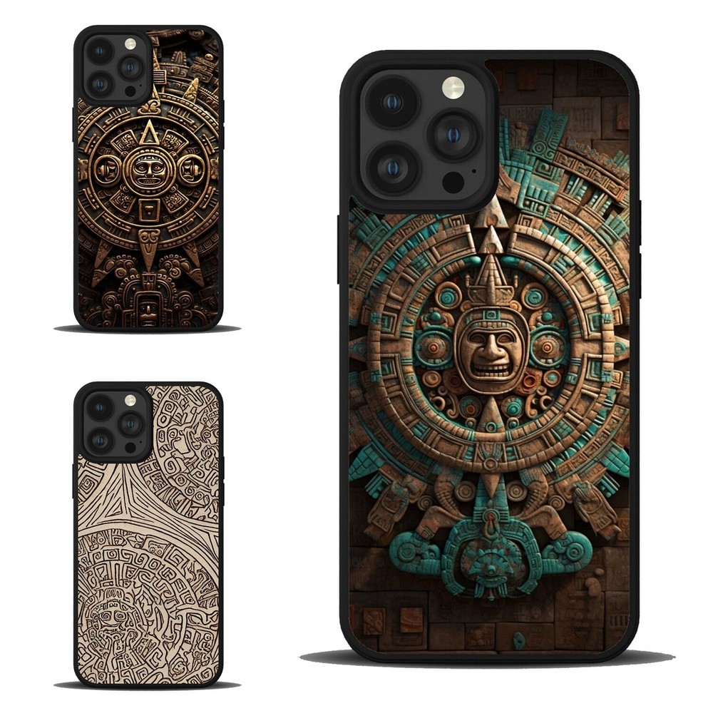 Aztec Roulette Wheel Funny Case for iPhone SE4 12 13 14 15 16 Pro Max