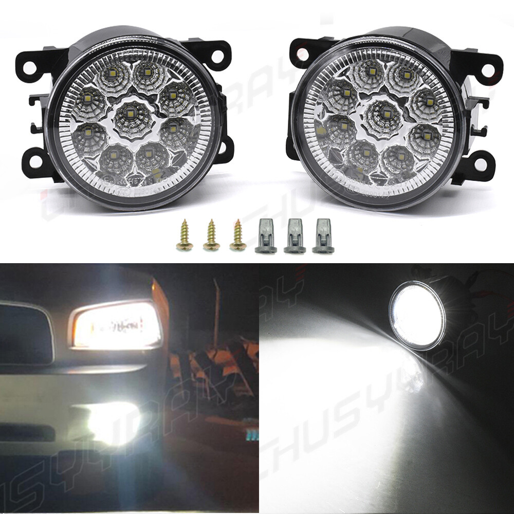 Front Clear Lens LED Bumper Fog Light Driving Lamps For Toyota 4Runner 2010-2014