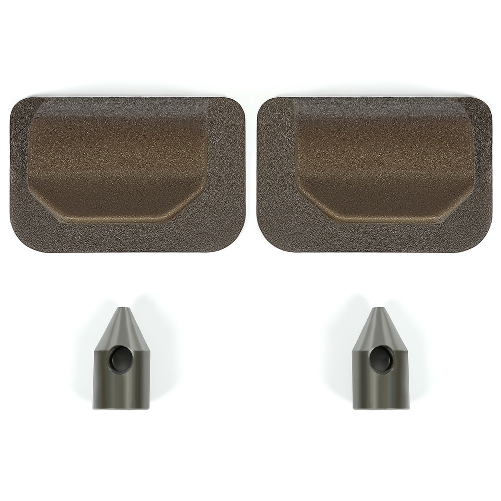 For John Deere 120 200 300 400 Quick Attach Weld Bracket Top Hooks + Bottom Pins