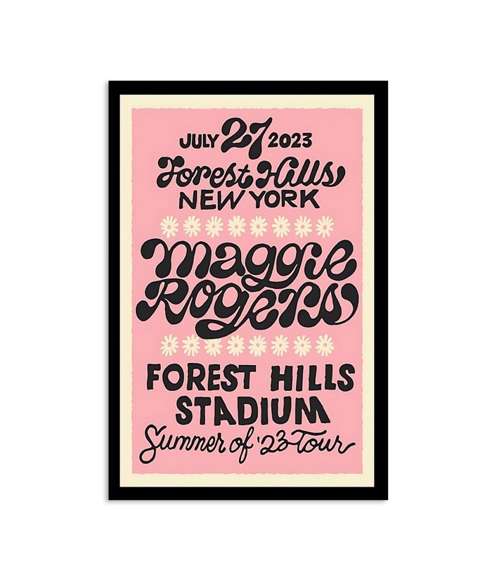 Maggie Rogers 2023 Forest Hills NY Concert Poster 7/27