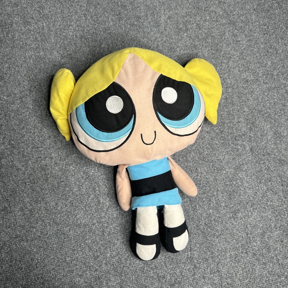 Vintage 2008 Cartoon Network Power Puff Girls Bubble Plush 17” Blonde Small Flaw