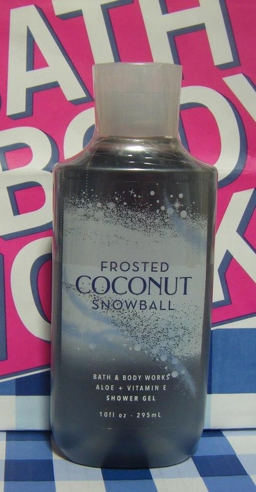 3 Bath & Body Works Frosted Coconut Snowball Shower GEL 10 FL Oz Each