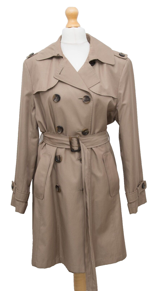 Double Breasted Trench Coat Mac in Size L from Gallery Collection  -image