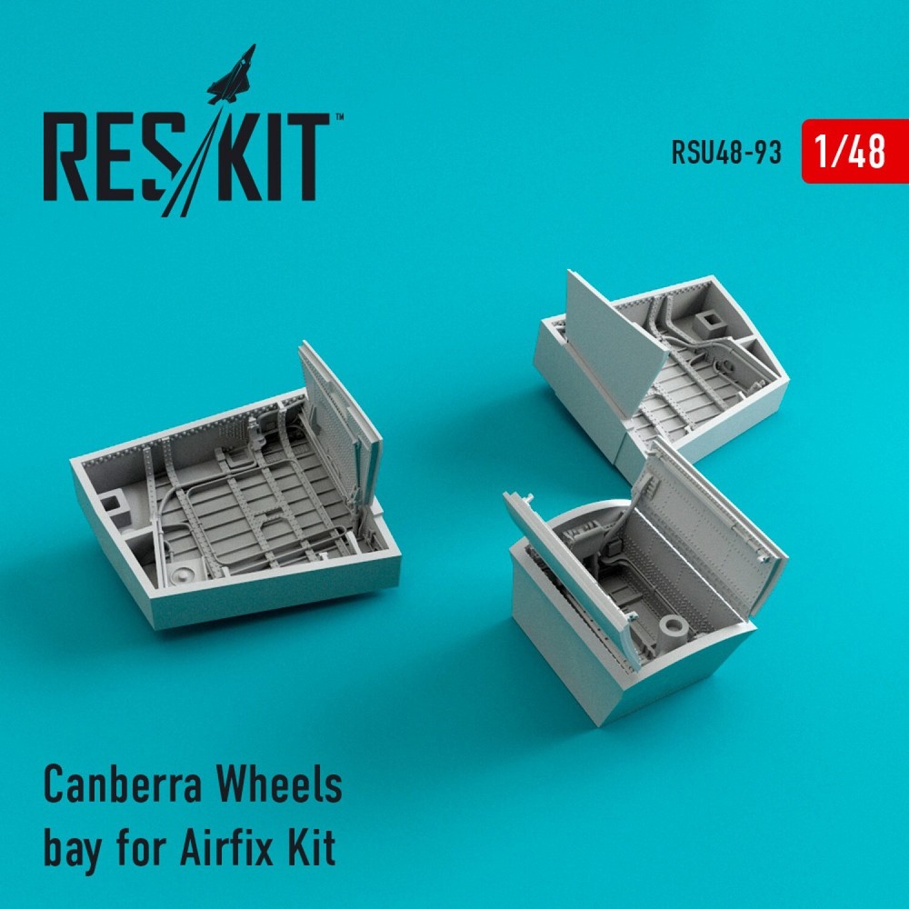 1:48 ResKit RSU48-0093 Canberra Wheels Bay Upgrade for Airfix Kit