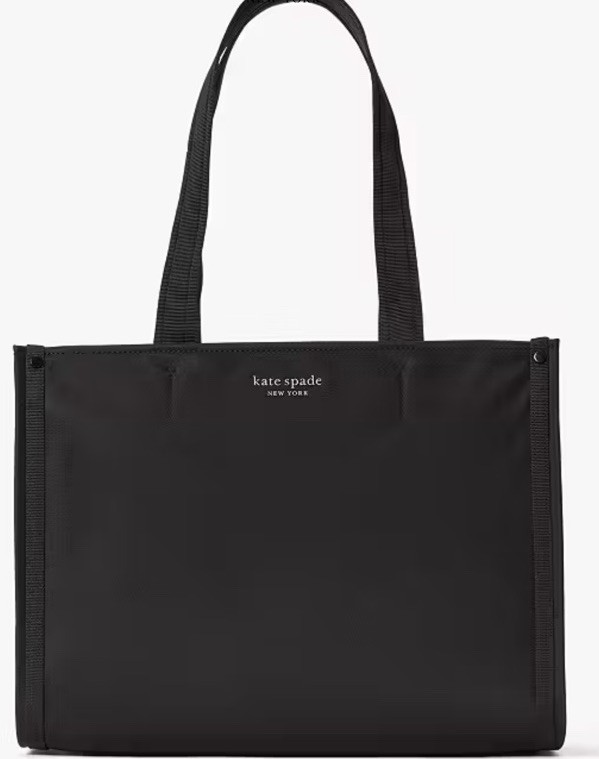 Kate Spade Little Better Sam Medium Tote Black Nylon Shoulder Bag