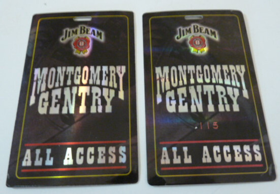 Montgomery Gentry All Access Concert Tour Laminate Backstage Pass D10