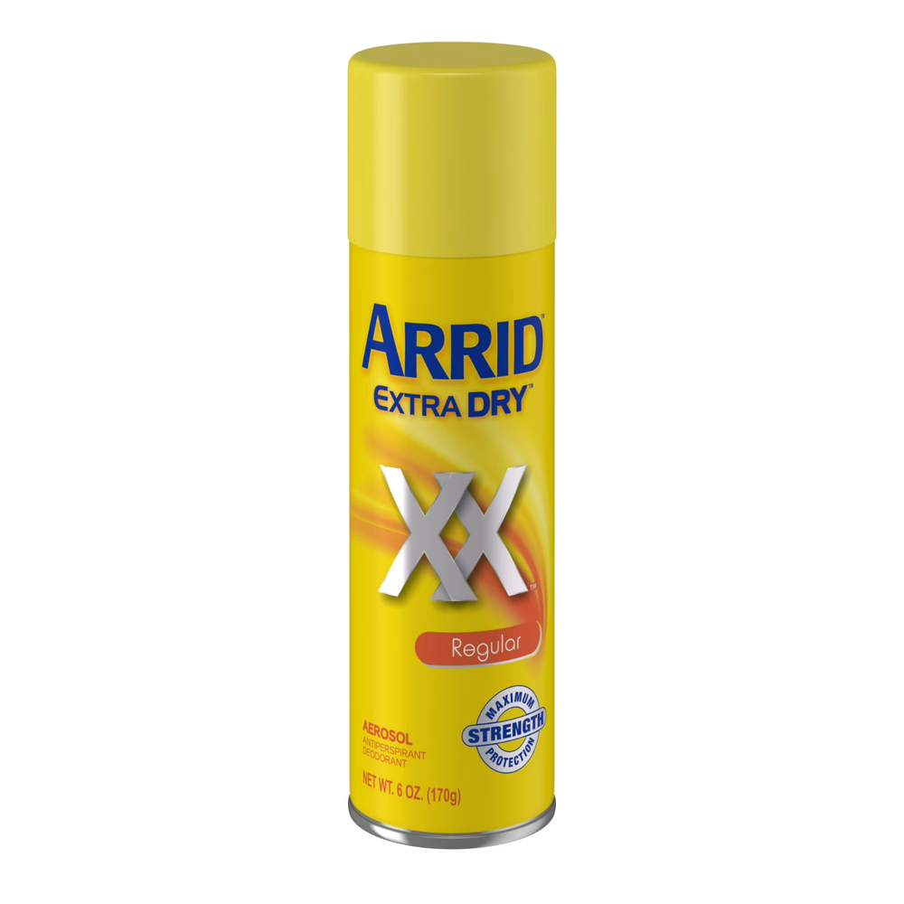 Arrid Extra Dry XX Aerosol Antiperspirant Deodorant Regular, 6 oz