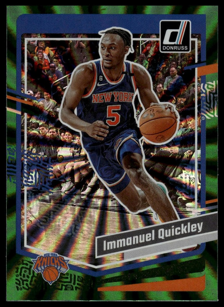 2023-24 Donruss #21 Immanuel Quickley Green Laser Holo