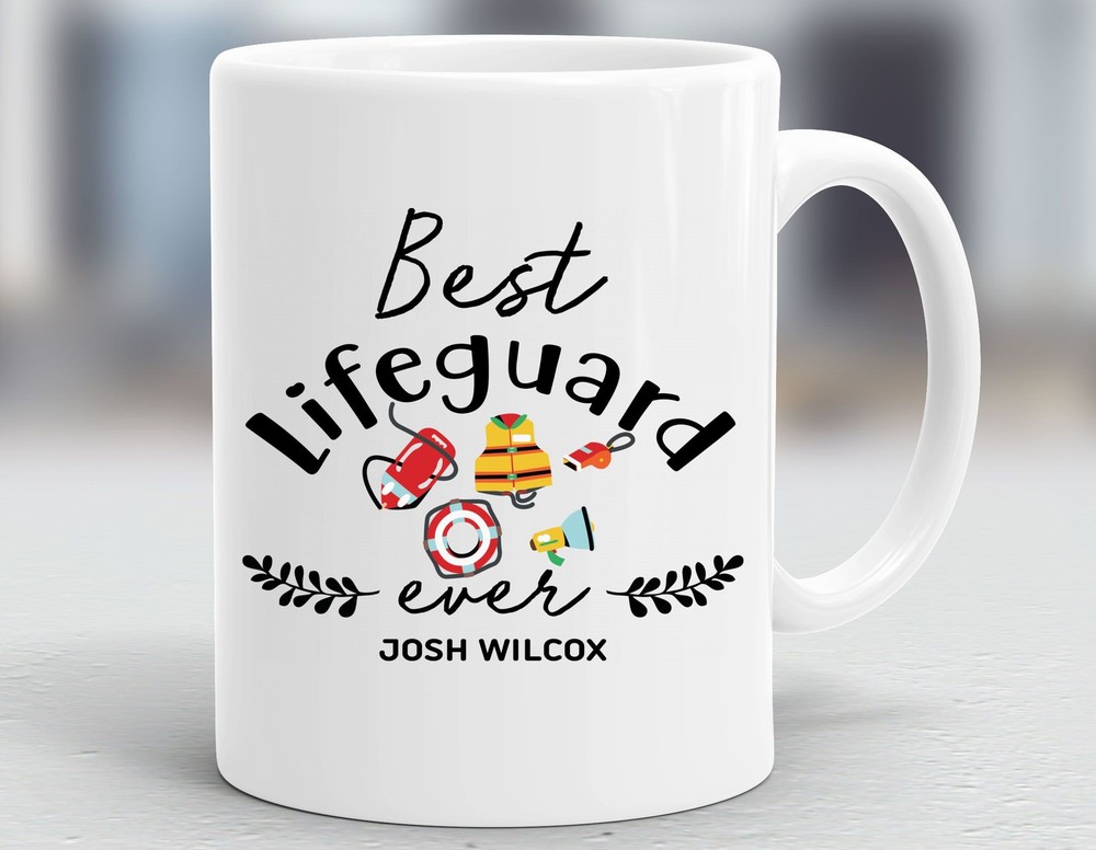 Personalized Lifeguard Mug Lifeguard Gift Gift Ideas For Lifeguard Presents For