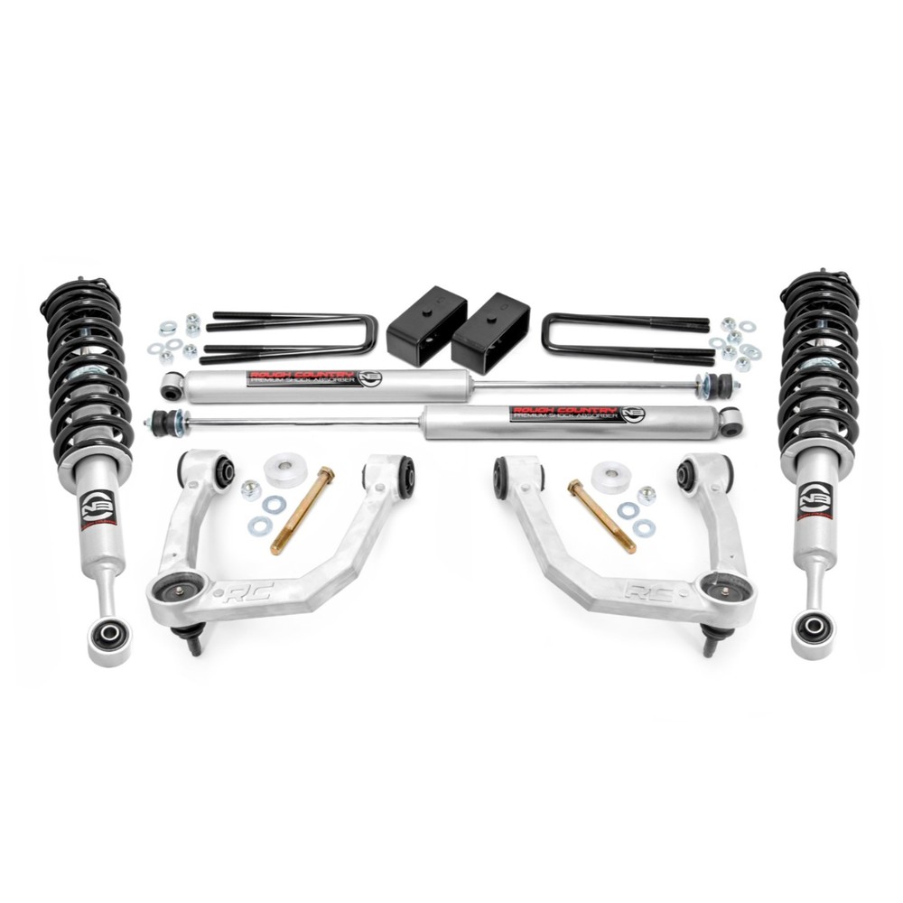 Rough Country 3.5 Inch Lift Kit w/ N3 Shocks & Struts for 05-23 Toyota Tacoma