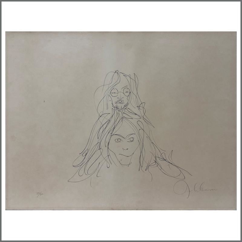John Lennon Bag One Autographed John And Yoko Lithograph 211/300 (UK)