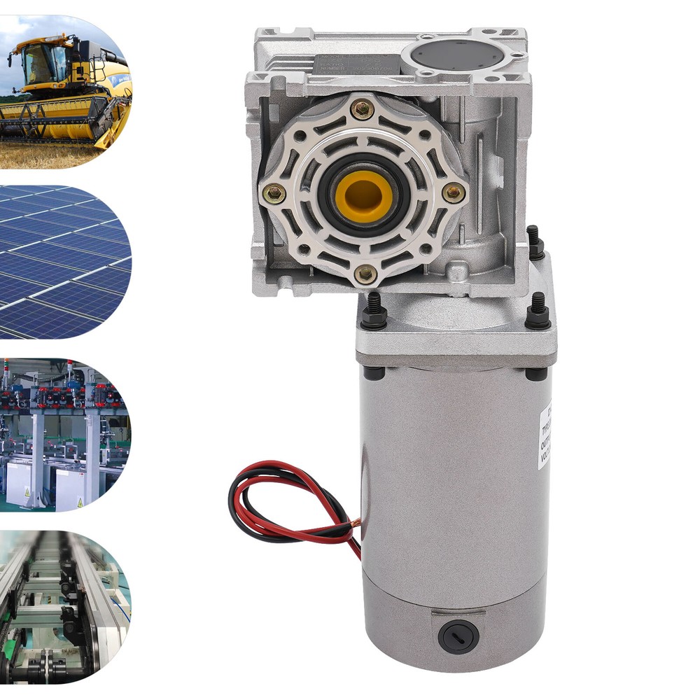 24V DC Motor 300W DC Worm Gear Motor with self-Locking Speed Adjustable DC Motor