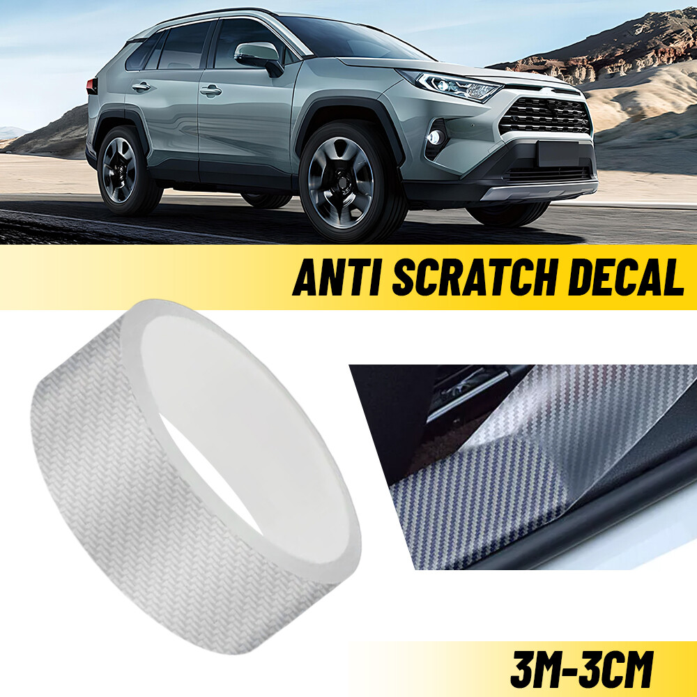 Car Door Plate Sill Bumper Scuff Cover Decal Sticker AUXITO 3cm*3m Anti Scratch