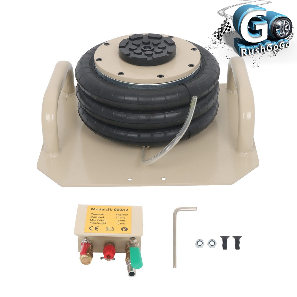 For Car SUV Lifting Triple Bag Air Jack 3 Ton/6600 lbs Pneumatic Air Bag Jack