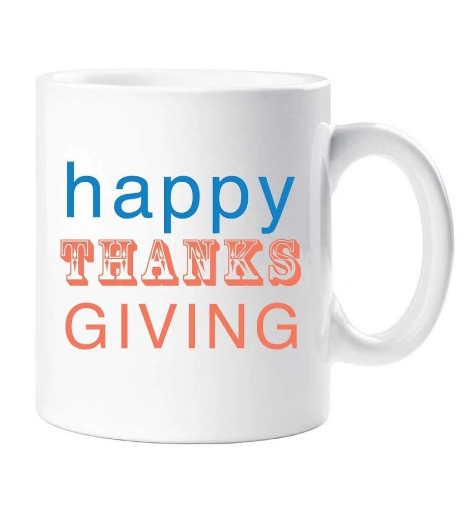 Thanksgiving Mug Happy Thanks Giving Cup Gift Present America