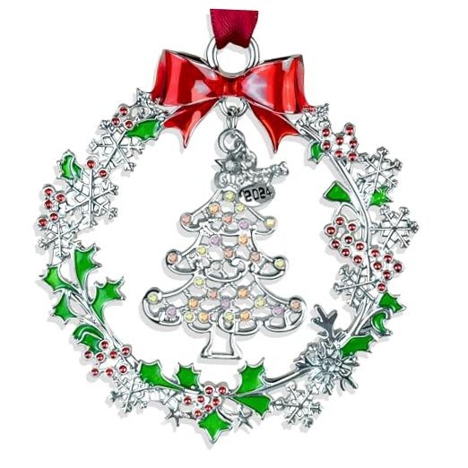 Funny Silver Christmas Ornament Holiday Keepsake Tree Decor