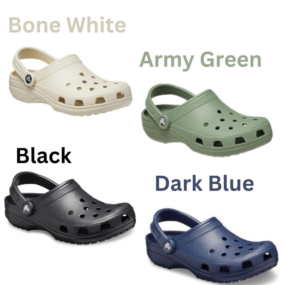 Crocs Men's and Women's Shoes - Classic Clogs, Slip On Shoes, Waterproof Sandals