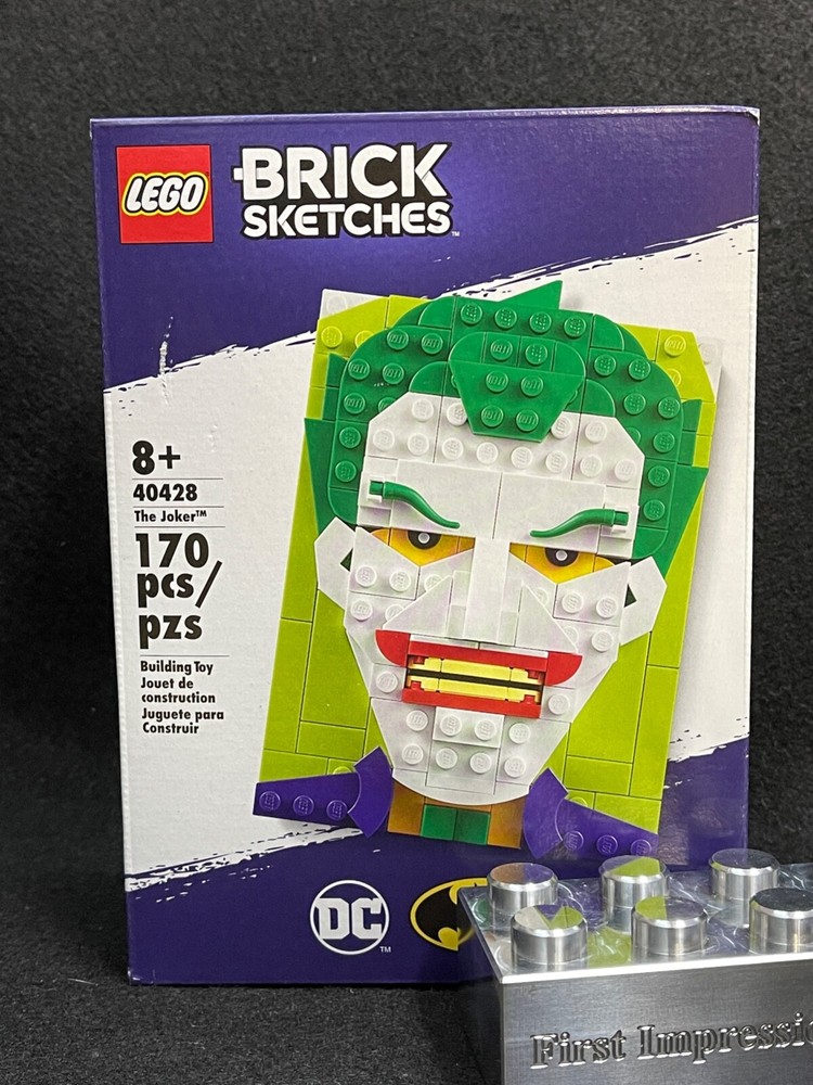 LEGO 40428 The Joker Brick Sketches DC Comics Villain Retired 2020 Set
