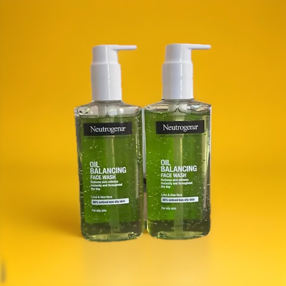 2x Neutrogena Oil Balancing Facial Wash 6.7 oz with Lime & Aloe Vera