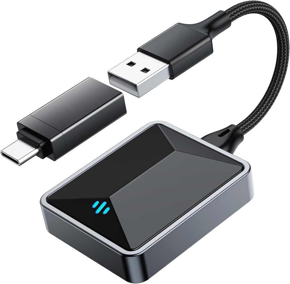 2in1 Wireless Apple CarPlay & Android Auto Adapter for Cars