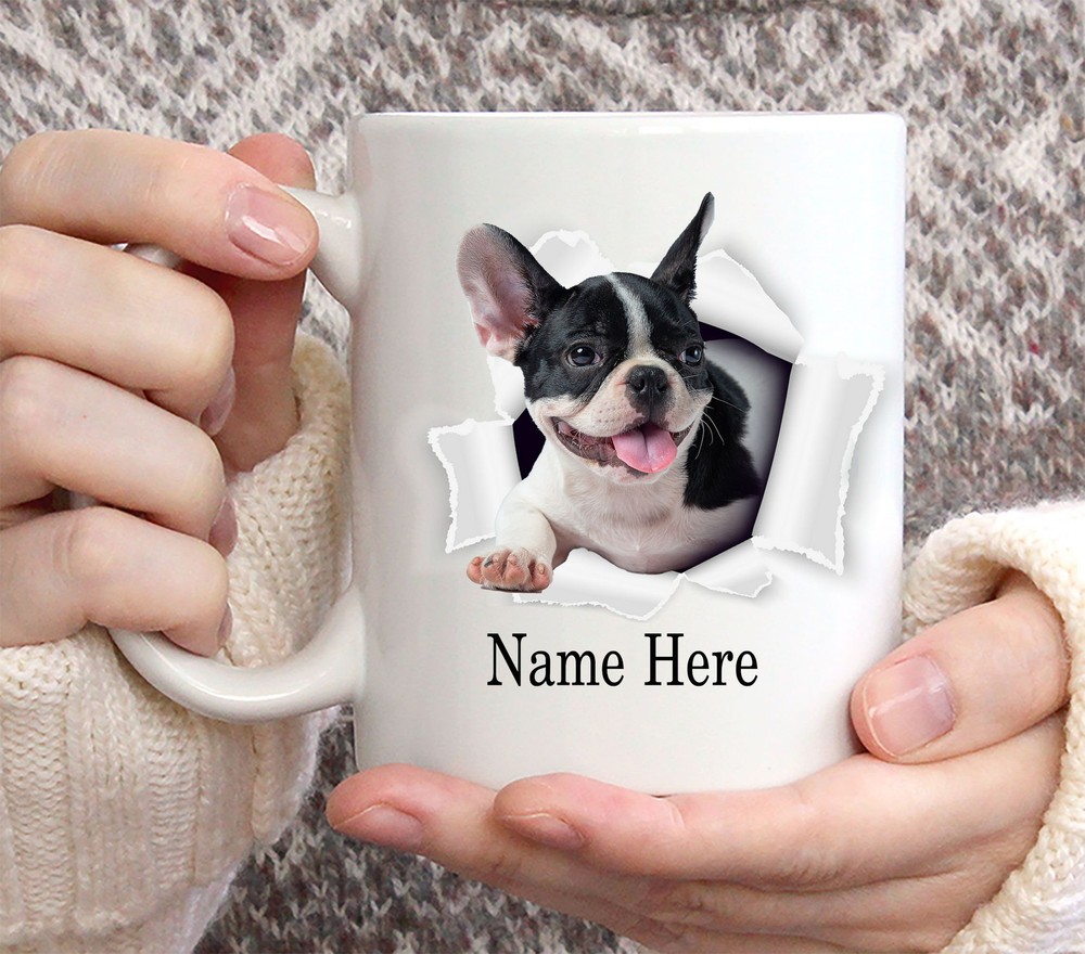 Funny Personalized French Bulldog Custom Name Coffee Mug 11oz