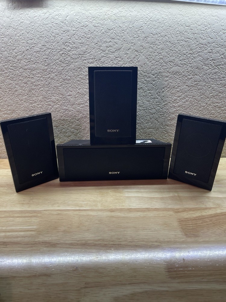 4 Set Sony Surround Sound Speaker System SS-CT101 Center / SS-TS102 (3)