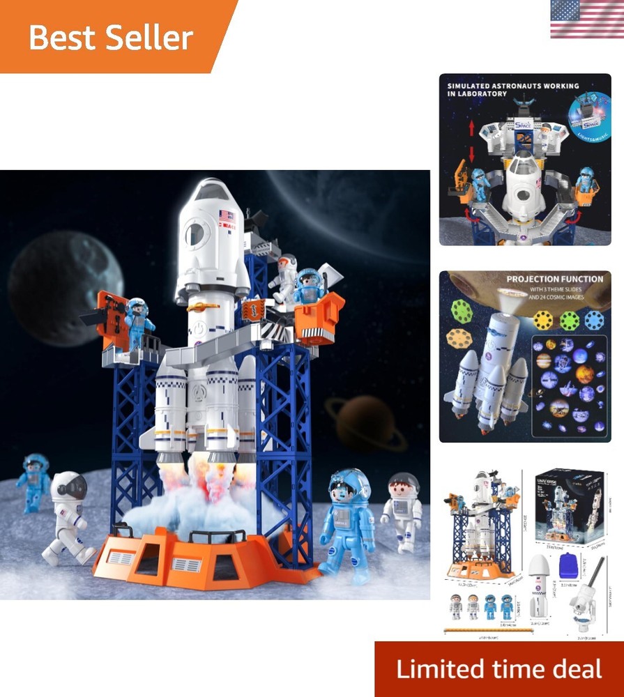 Space Shuttle Rocket Launcher Toy for Boys Ages 3-9 Years Old