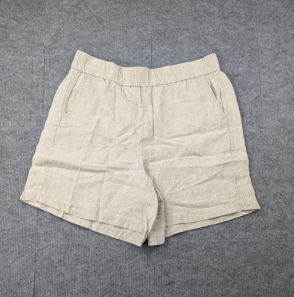 J Crew Linen Shorts Womens Medium Pull On 6