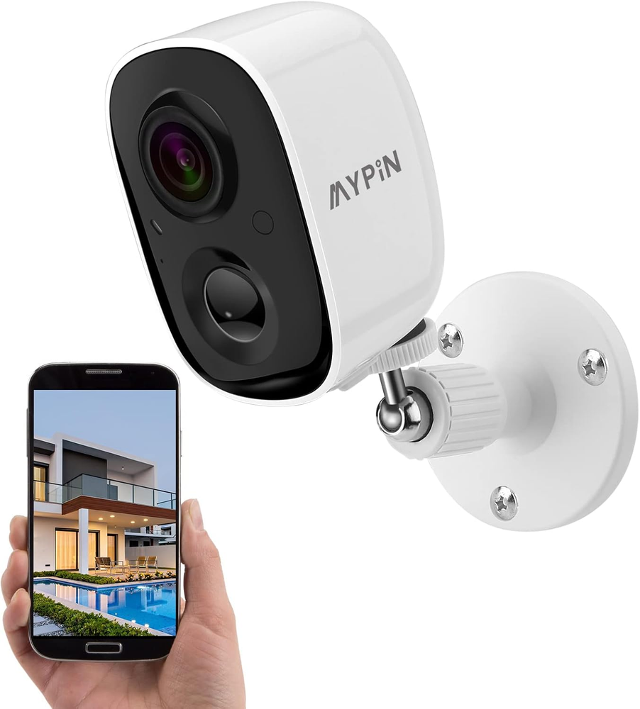 2K HD Security Camera Wireless Outdoor, Wireless Rechargeable Battery Powered Wi