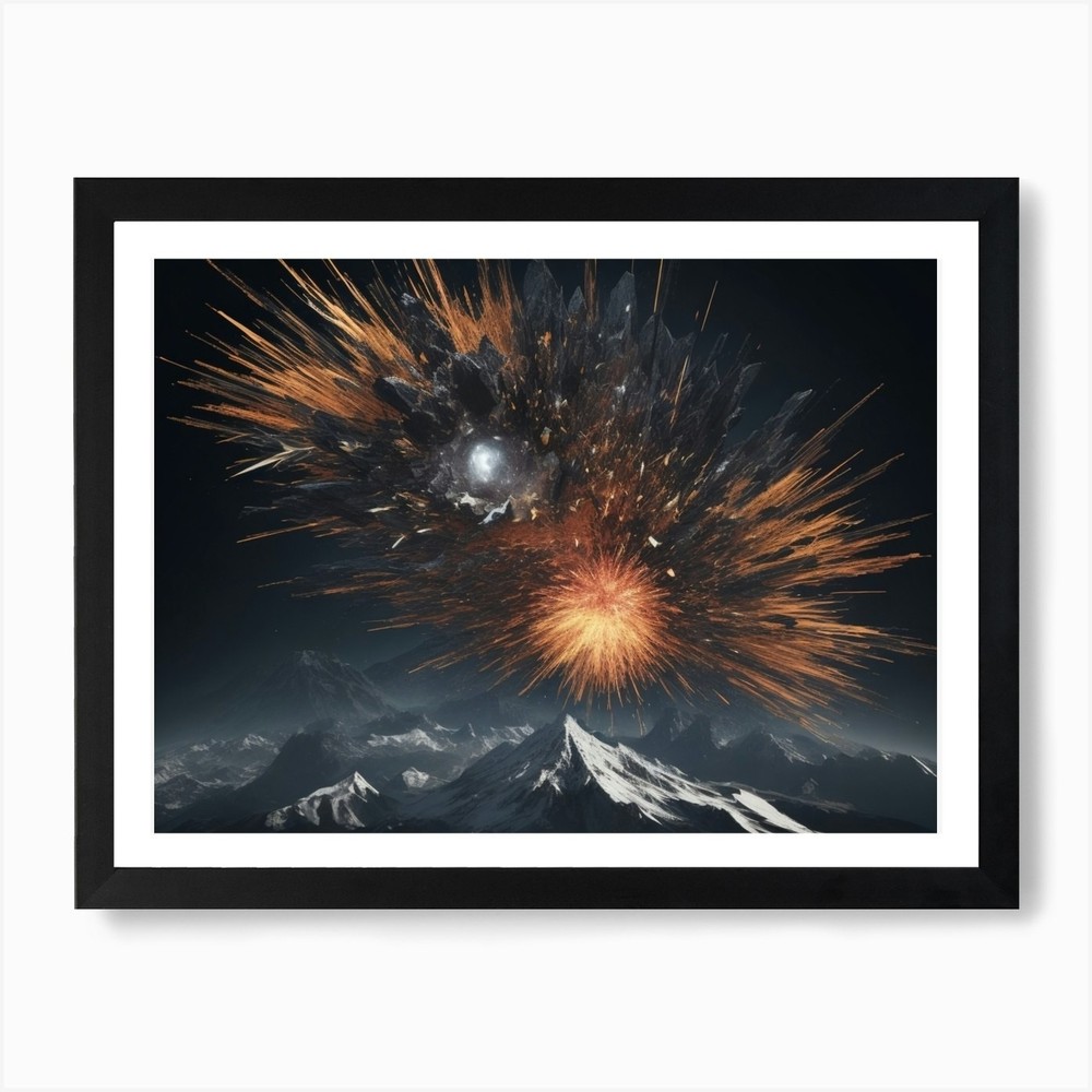 Explosion In The Sky Art Print Framed Wall Art Poster Canvas Print Picture